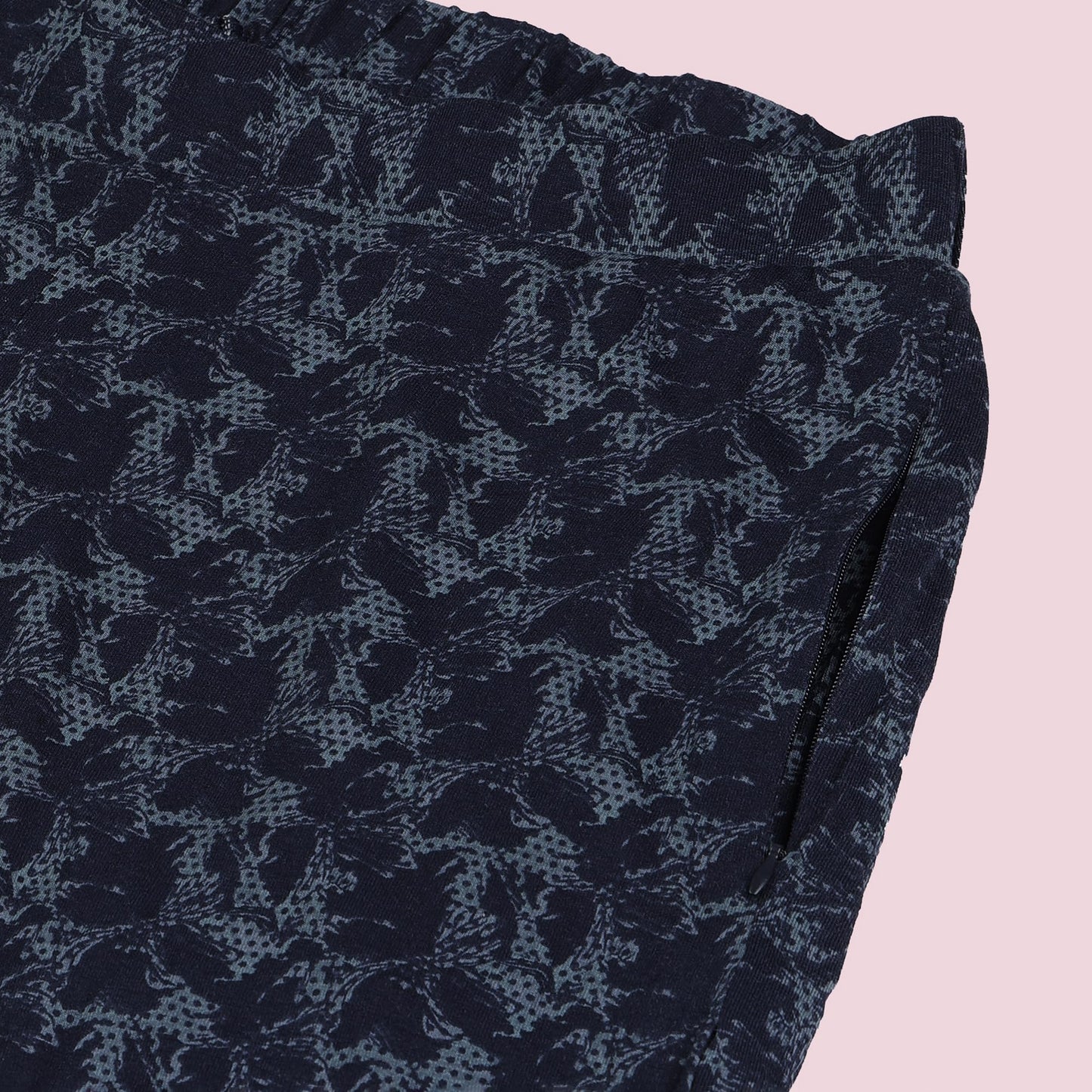 Enamor Womens Relaxed Pants (EA64_Navy Abstract