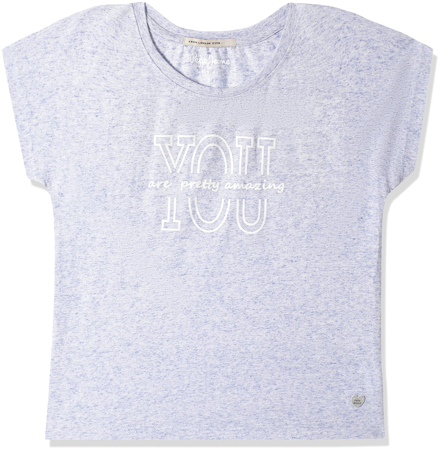 Pepe Jeans GirlS Tees (Pg502806_4-5 Years, Blue, 4-5 Years)