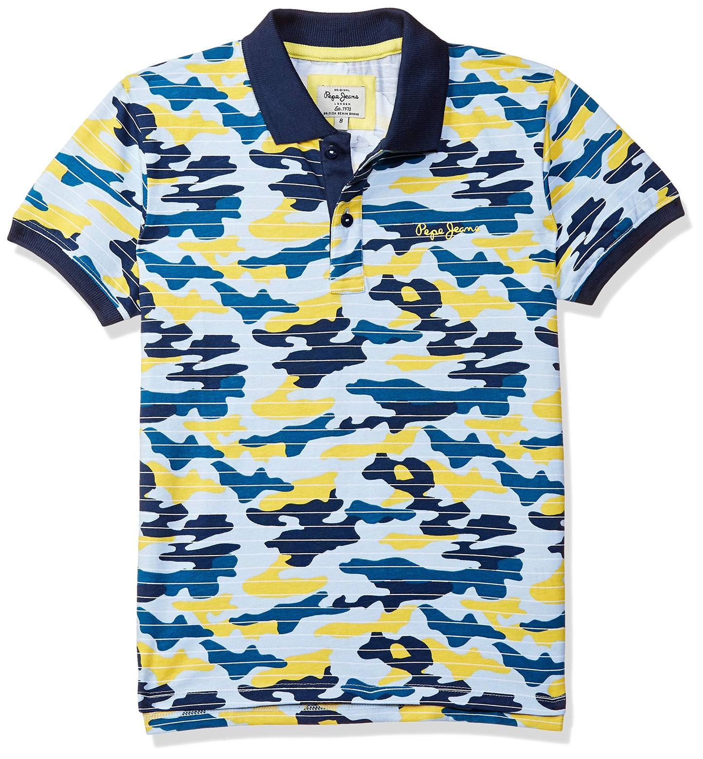 Pepe Jeans BoyS Printed Regular Fit T-Shirt (Pb540660_Yellow 14)
