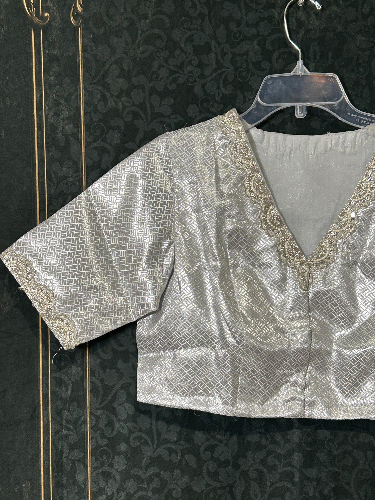 Silver blouse