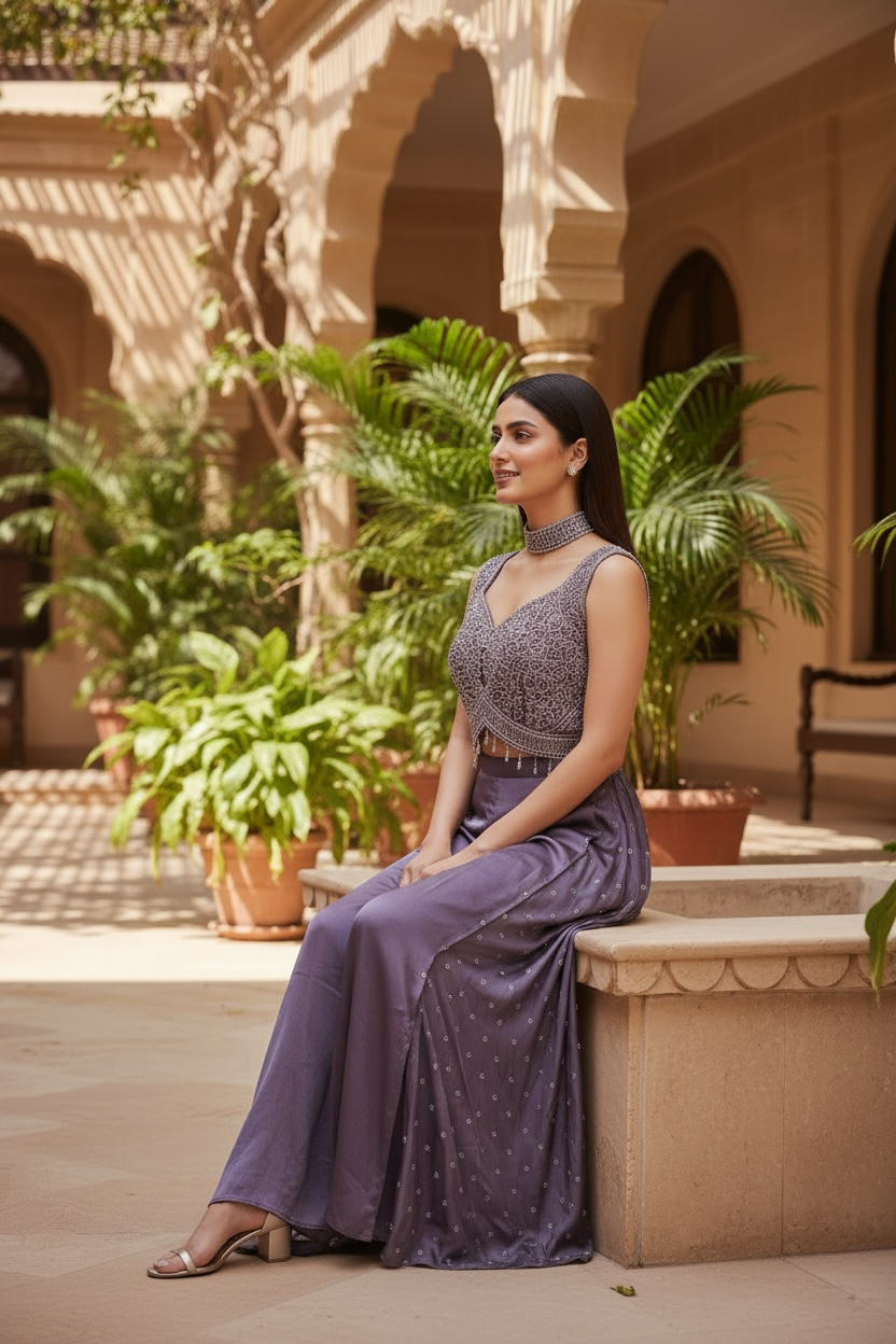 Silk Plazzo set