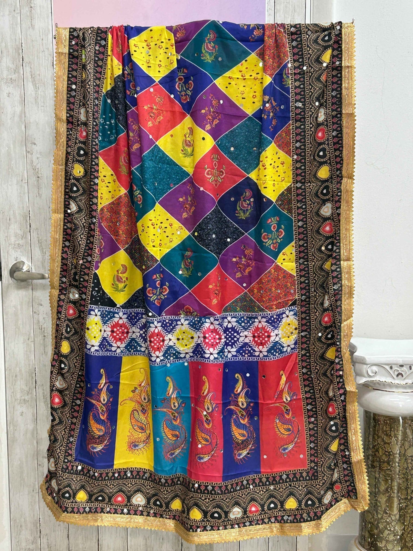 Multi colored dupatta