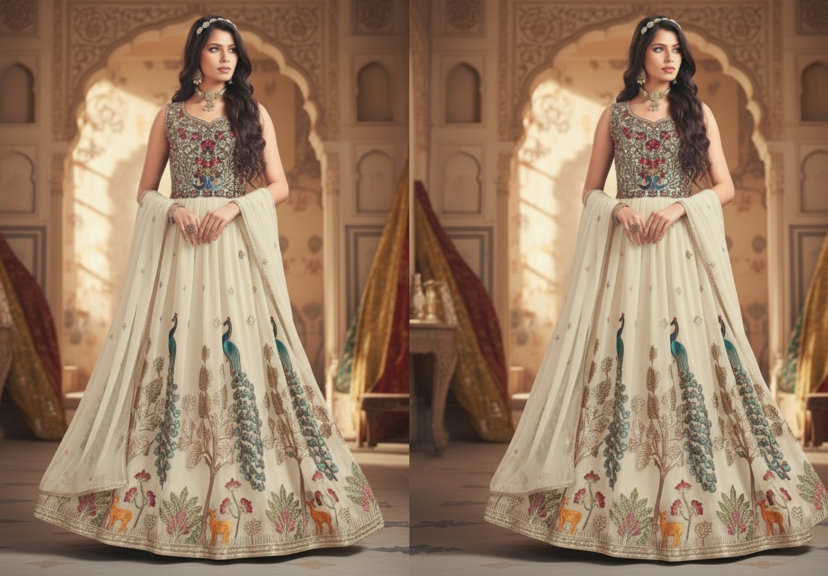 Indo western Anarkali