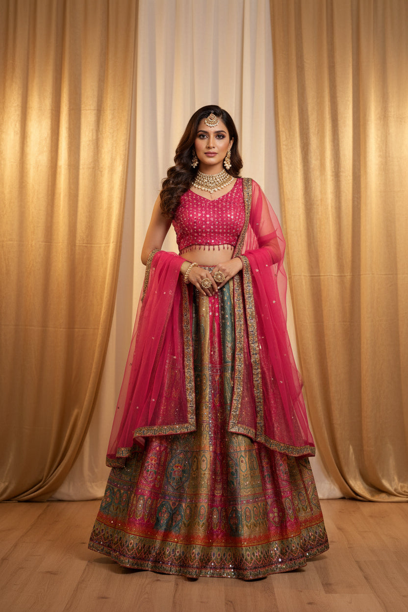 Art silk lehenga Choli set