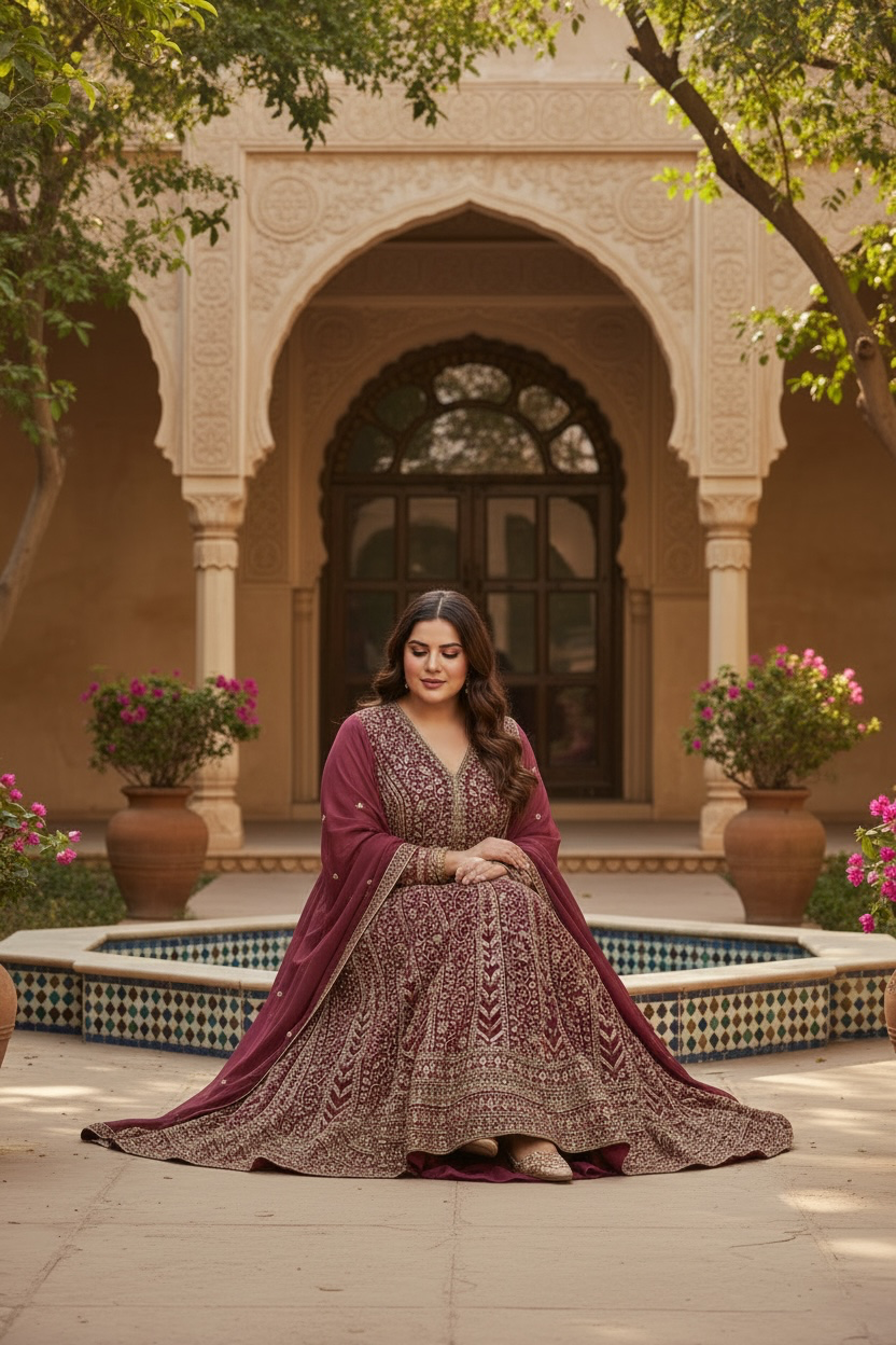 Party wear Anarkali set