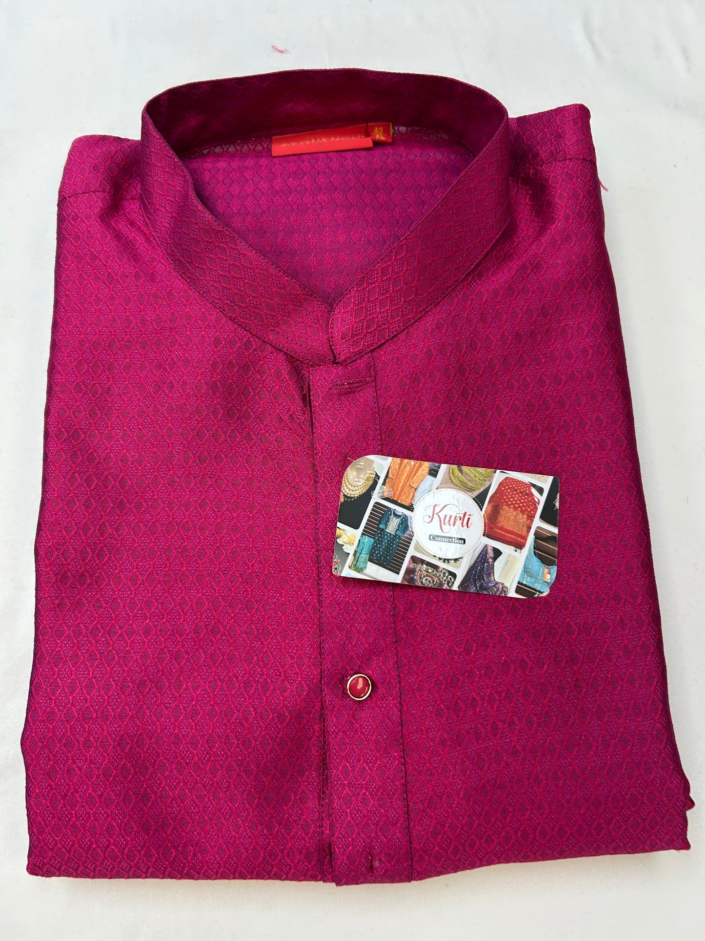 Dark pink kurta pajama set