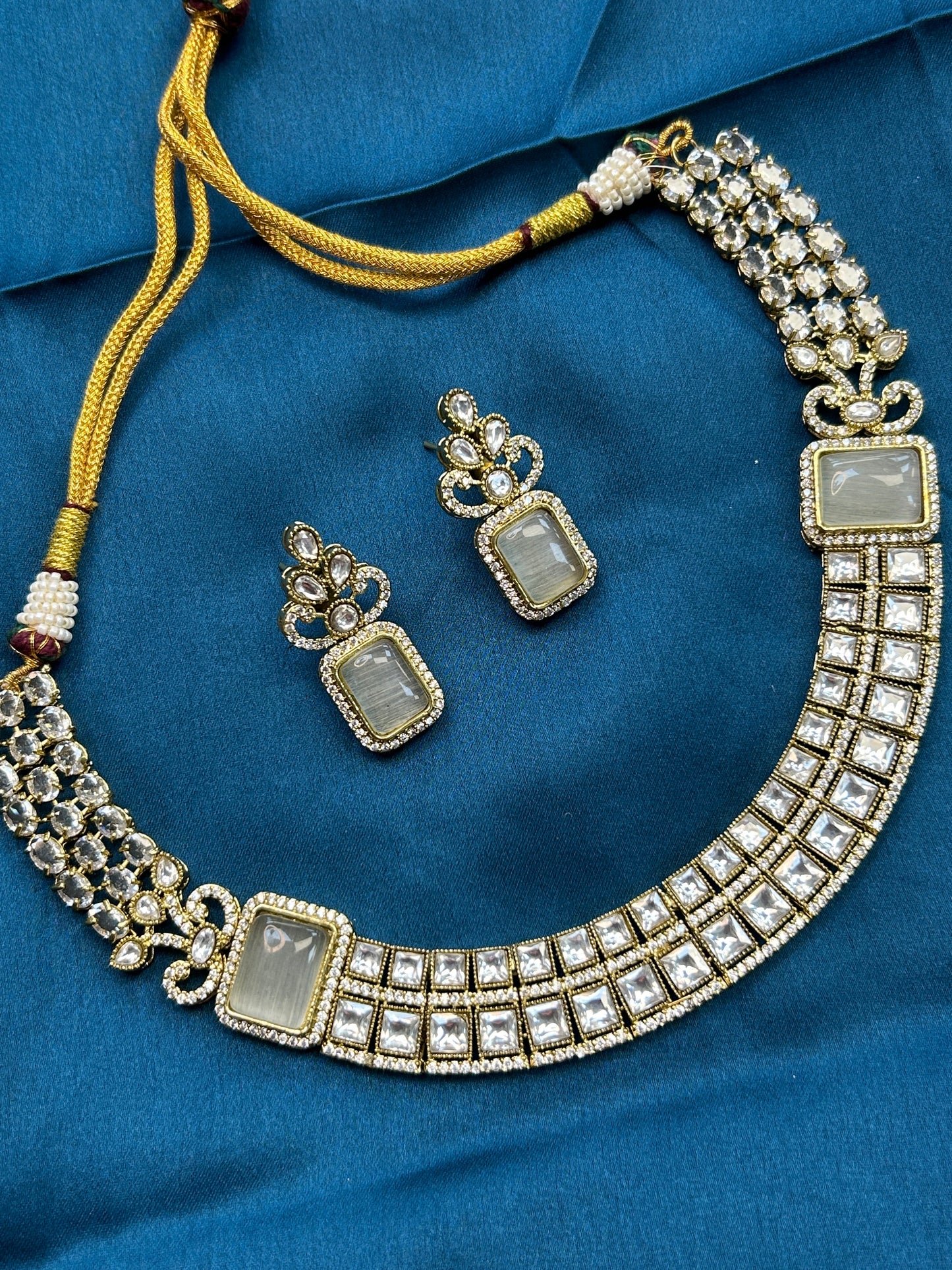 Moissanite necklace set
