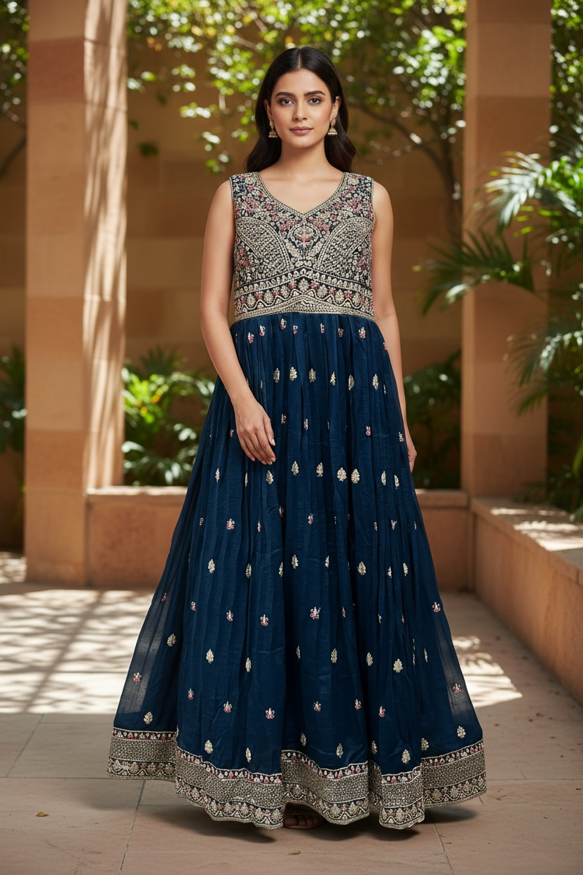 Anarkali Kurti set with dupatta