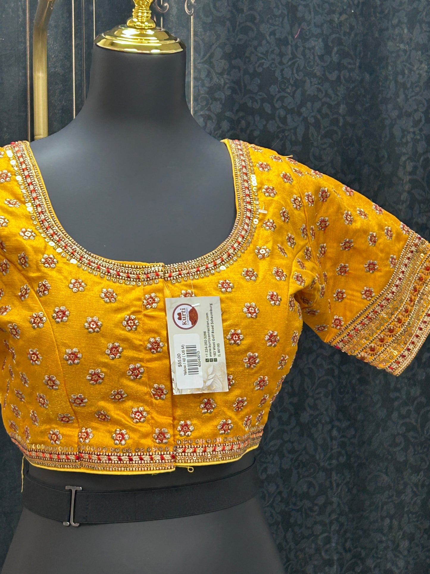 Yellow heavy work blouse