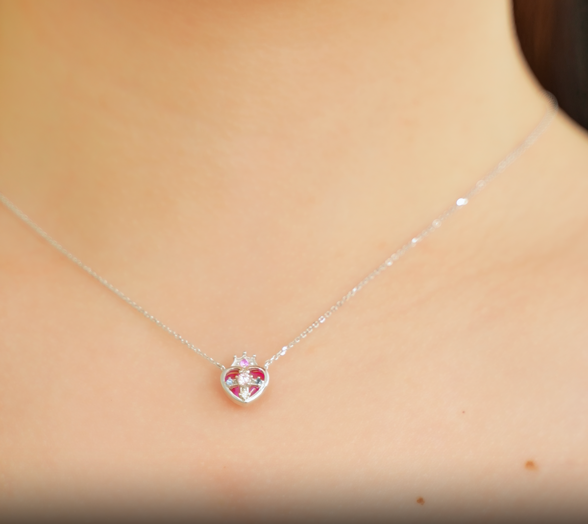 Sailor Moon Compact Heart Necklace