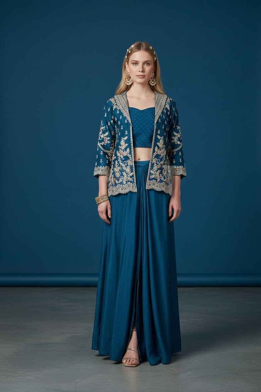 Fusion Saree Lehenga