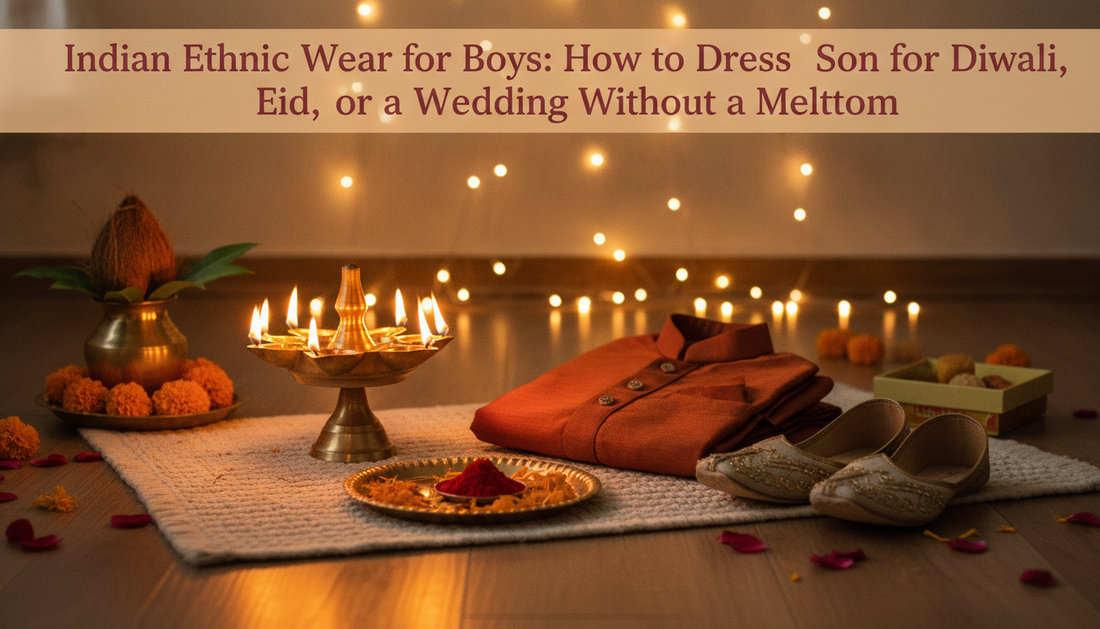 Indian Ethnic Wear for Boys: How to Dress Your Son for Diwali, Eid, or a Wedding Without a Meltdown