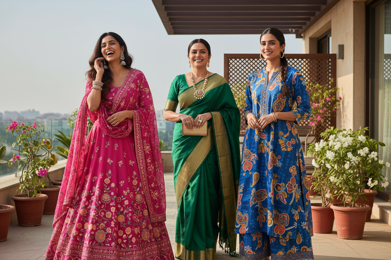 2025 Ethnic Fashion Trends: Vibrant Colors, Stylish Indian Wear, and E ...
