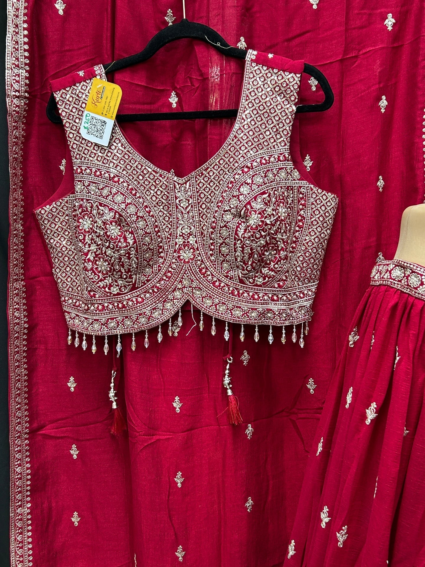 Dark pink lehenga Choli set