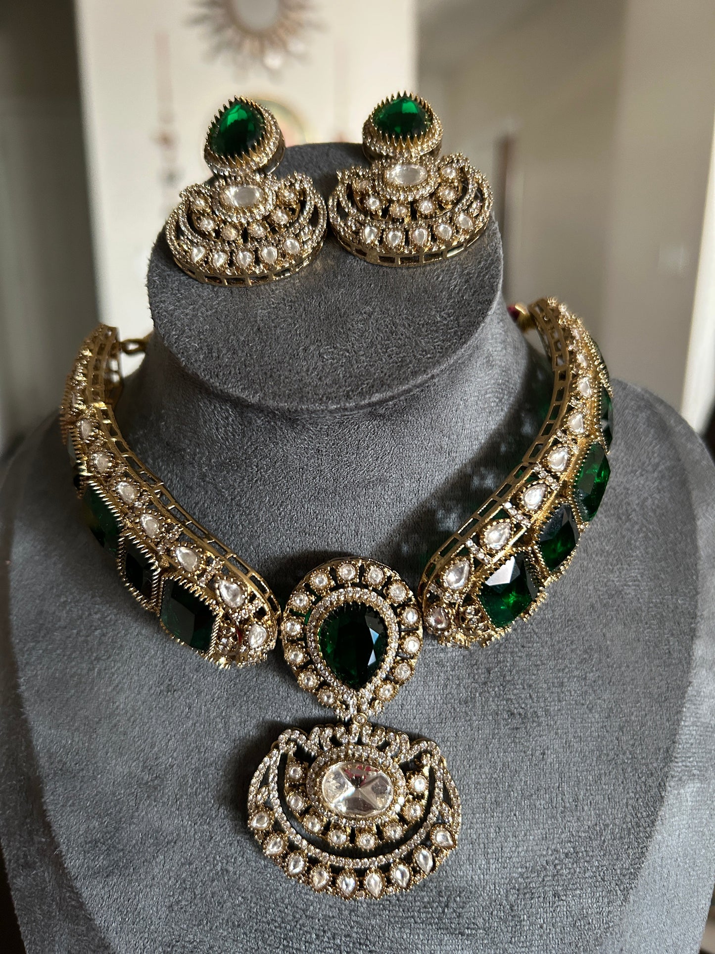 Moissanite necklace set