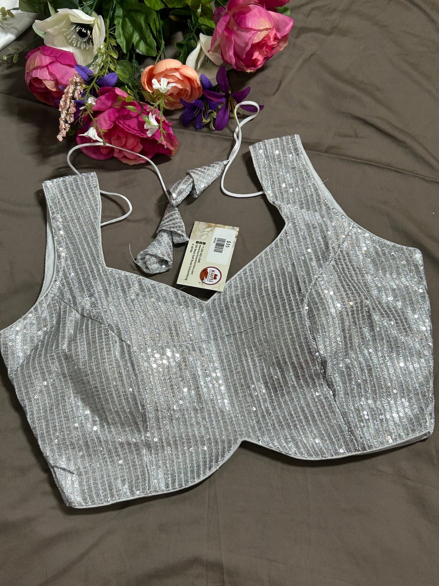 Silver blouse