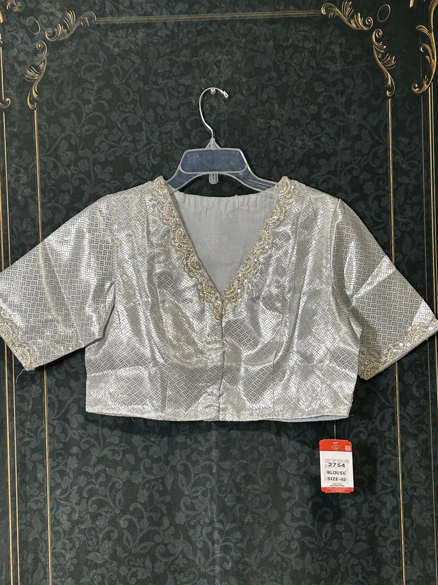 Silver blouse