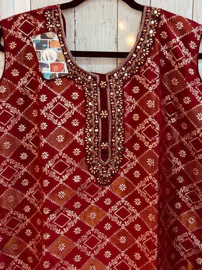 Banarasi salwar suit with heavy dupatta