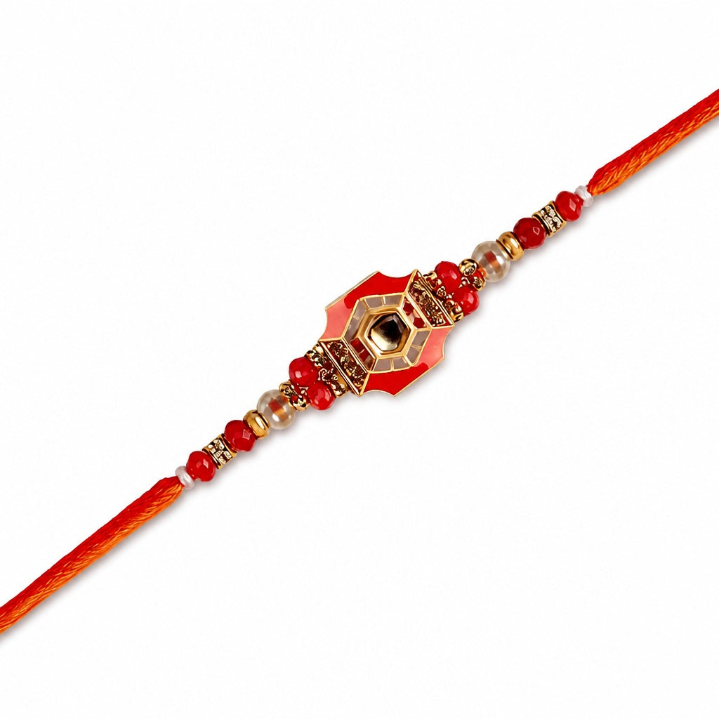 Premium Designer Multicolor Rakhi for Brother – Rakhi Thread, Rakhi Bracelet, Traditional Raksha Bandhan Gift for Bhaiya