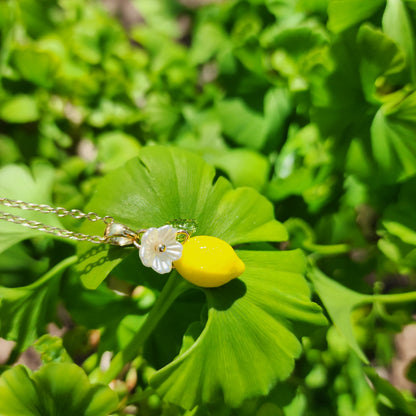 Custom Lemon Necklace | Design Your Own 14K Gold/925 Silver Plated Lemon Citrus Fruit Necklace