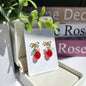 Mini Strawberry Fruit Earrings