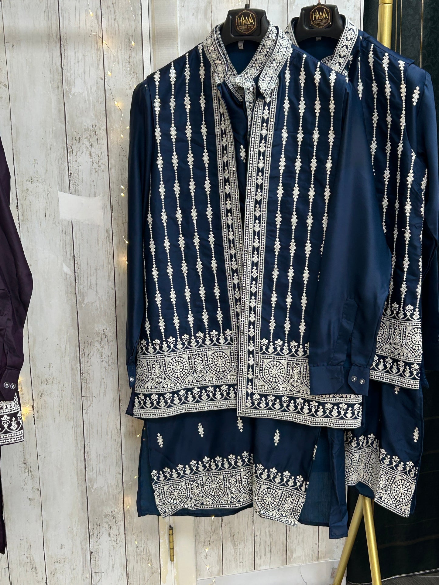 Half jacket kurta set / sherwani