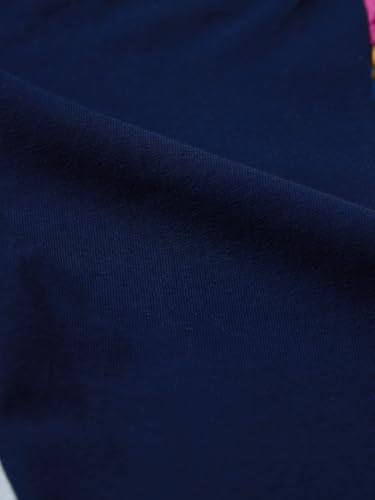 The Souled Store Swirl Girls Navy Blue Solid Cotton Leggings (2-8 Yrs)