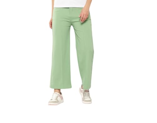 Aarika Girls Casual Green Colour Solid Nylon Pant-(12-13 Years-14-15 Years)-(New_Pant-Ad-Kv-11-Green-40)