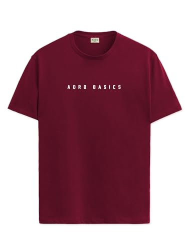 ADRO Tshirt for Men | Printed T Shirt for Men | 100% Cotton T-Shirt |Printed T Shirt | T-Shirts | RN24-AR2-MR-XL Maroon