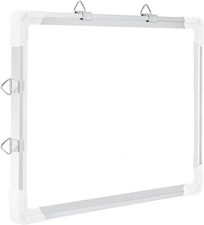 ECLET Alloy Steel, Aluminium Non Magnetic 1 X1 feet Double Sided White Board and Chalk Board Front Side whiteboard Marker Surfac