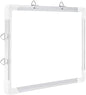 ECLET Alloy Steel, Aluminium Non Magnetic 1 X1 feet Double Sided White Board and Chalk Board Front Side whiteboard Marker Surfac