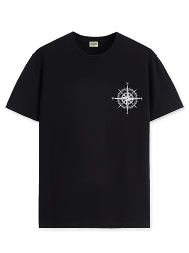 ADRO Tshirt for Men | Printed T Shirt for Men | 100% Cotton Tshirt | Graphic Printed T-Shirt | Chest Printed Tshirt | Unisex Tsh