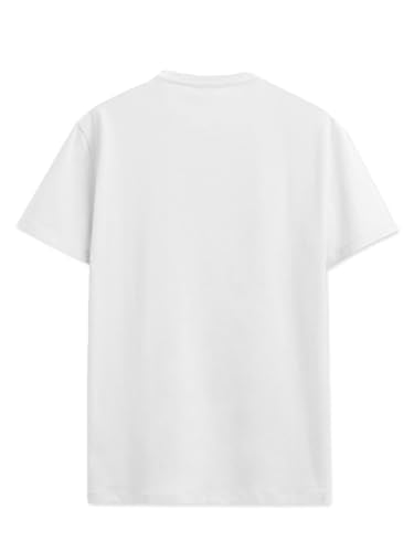 ADRO Men's Solid Regular Fit T-Shirt (RN24-INV-WH_White