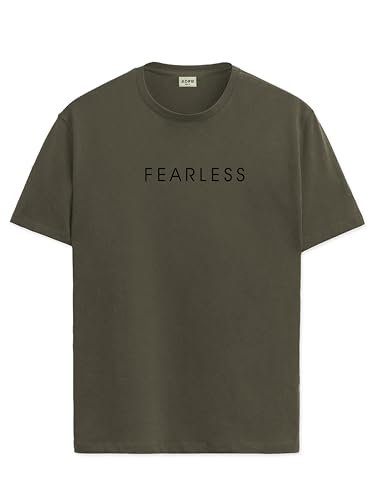 ADRO Tshirt for Men | Printed T Shirt for Men | 100% Cotton T-Shirt |Printed T Shirt | T-Shirts | RN24-FRL-OL-XL Olive