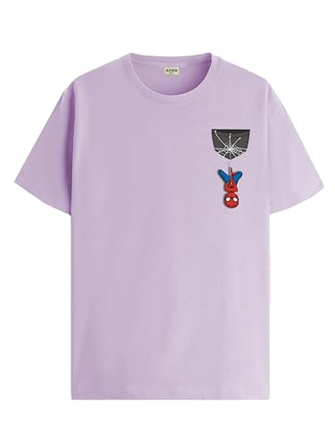 ADRO Tshirt for Men | Anime T Shirt for Men | 100% Cotton Tshirt | Graphic Printed T-Shirt | Chest Printed Tshirt | Spiderman Ts
