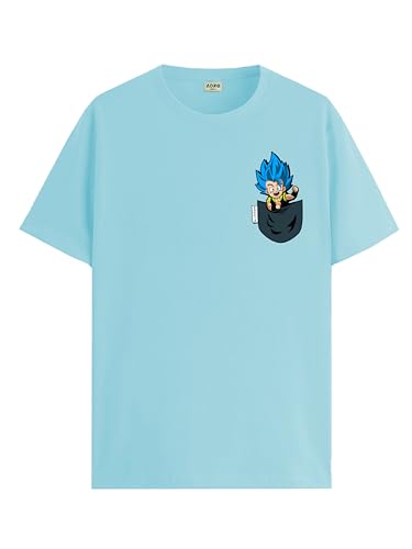 ADRO Tshirt for Men | Anime T Shirt for Men | 100% Cotton Tshirt | Graphic Printed T-Shirt | Chest Printed Tshirt | Gogeta Anime