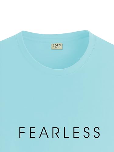 ADRO Men's Solid Regular Fit T-Shirt (RN24-FRL-MI_Mint