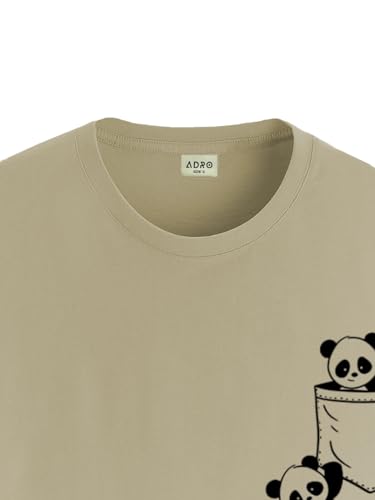 ADRO Tshirt for Men | Printed T Shirt for Men | 100% Cotton T-Shirt |Printed T Shirt | T-Shirts | RN24-POC