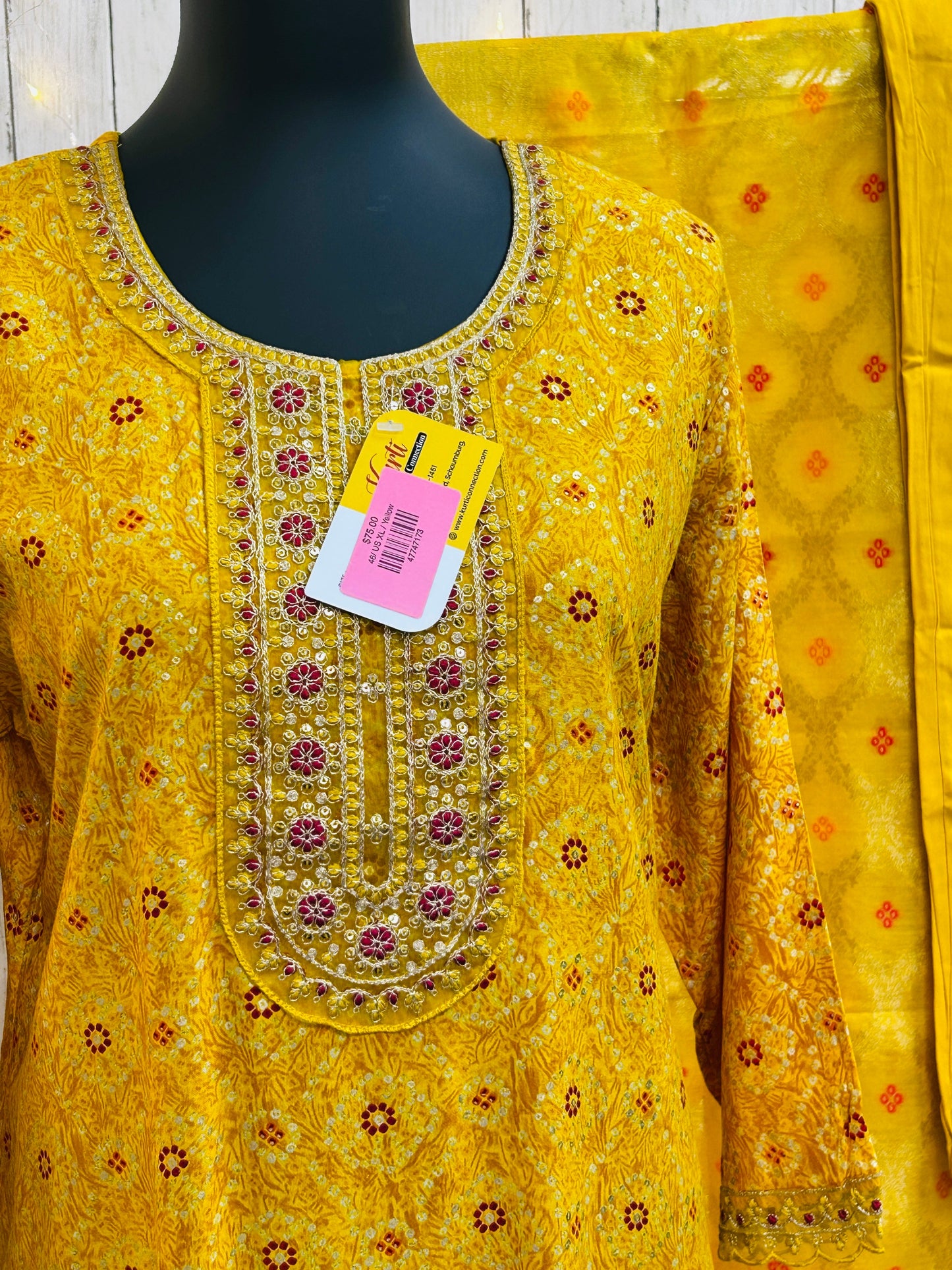 Bandhani kurti set