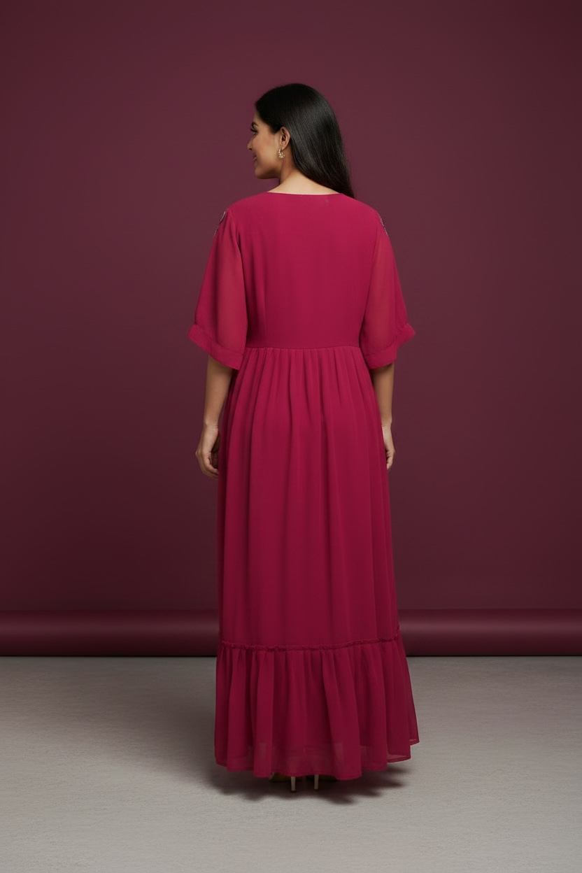 Georgette long frock