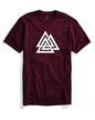 ADRO Triangle Mens Printed T-Shirt (RNR-M-TKT-MR_Maroon_XL)