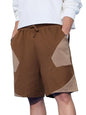 The Souled Store Elmwood Men and Boys Drawstringed Brown Solid Knee Length Cotton Bermuda Shorts