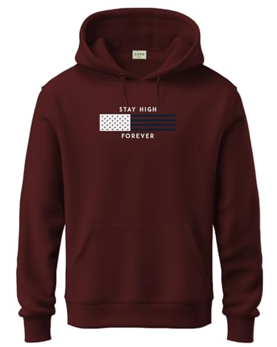 ADRO Hoodies for Men | Printed Hoodie for Men | Cotton Hoodie | Mens Hoodies | Sweatshirt for Men | Hooded Hoodie | H24-FLAG-MR-