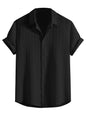 Leriya Fashion Mens Solid Regular Fit Shirt (LF-MS-6246_Black