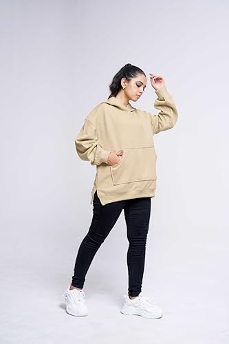 Greciilooks Oversized Cotton Winter Hoodie & T-Shirt For Women