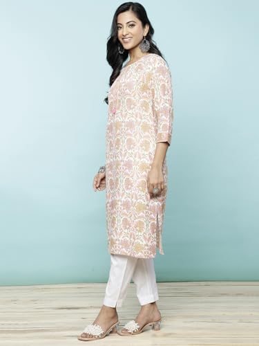 rangita Multicolor Rayon Knee Length Printed Straight Kurti | Kurta for Women