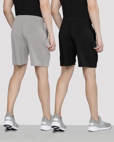 Noble Monk MenS Solid Sports Shorts