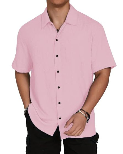 I Enterprise Casual Shirt For Men|| Regular Fit Shirt For Men|| Men Stylish Shirt || Men Solid Shirt With Spread Collar & Half S