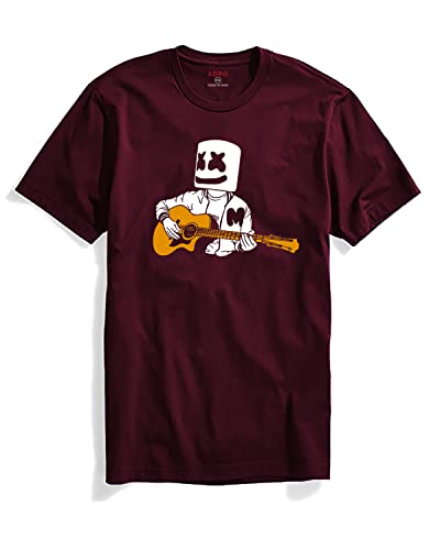 ADRO Mens Graphic Printed T-Shirts (RNR-M-MMG-MR_Maroon_XL)