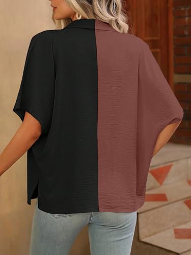Greciilooks Regular Fit Shirt For Women (Gl-W1892_Dark Brown